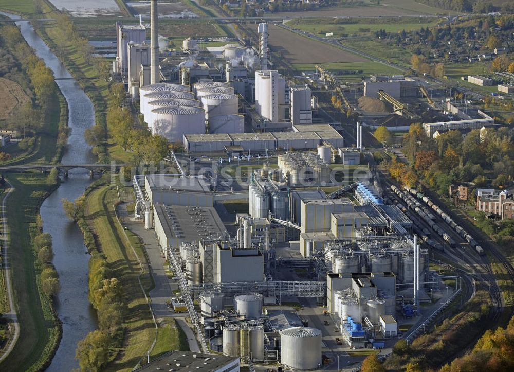 Zeitz aus der Vogelperspektive: Südzucker-Werk Zeitz