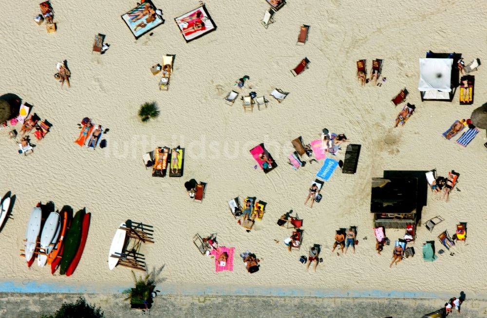 Essen Bredeney aus der Vogelperspektive: Seaside Beach Baldeney Freibad am Baldeneysee in Essen im Bundesland Nordrhein-Westfalen