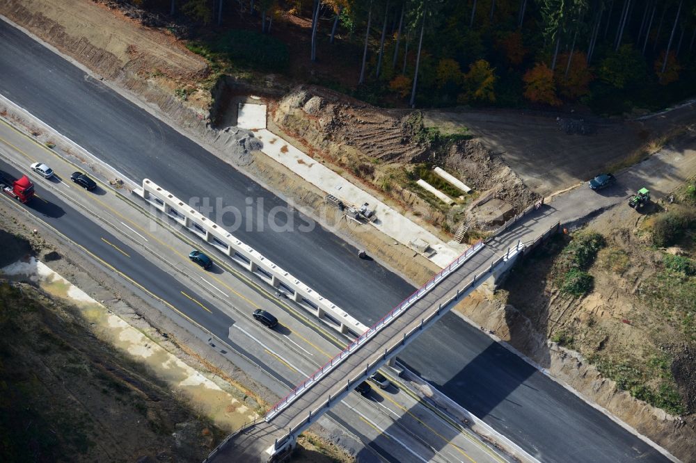 Luftaufnahme Bockenem - Sechsstreifiger Ausbau der Bundesautobahn BAB A7 bei Bockenem im Bundesland Niedersachsen