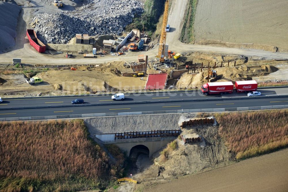 Luftbild Raddeckenstedt - Sechsstreifiger Ausbau der Bundesautobahn BAB A7 bei Raddeckenstedt im Bundesland Niedersachsen