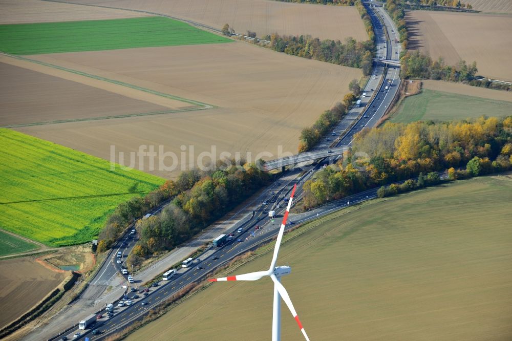 Luftbild Raddeckenstedt - Sechsstreifiger Ausbau der Bundesautobahn BAB A7 bei Raddeckenstedt im Bundesland Niedersachsen