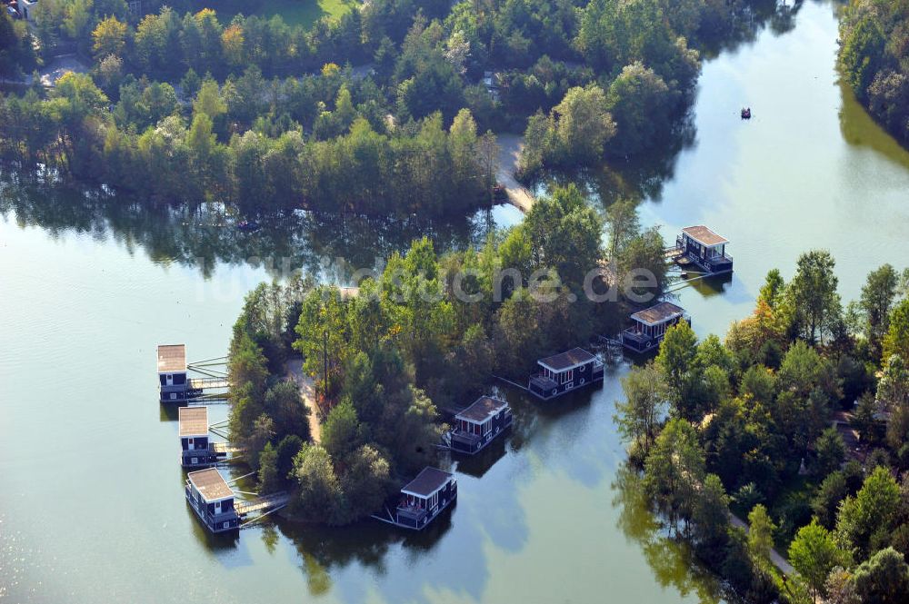 Bispingen aus der Vogelperspektive: See des Center Parcs Ferienpark Bispinger Heide