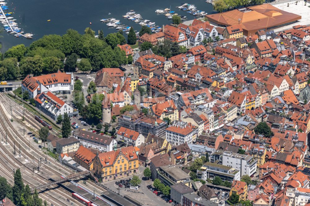 Luftbild Lindau (Bodensee) - See- Insel Lindau in Lindau (Bodensee) im Bundesland Bayern, Deutschland