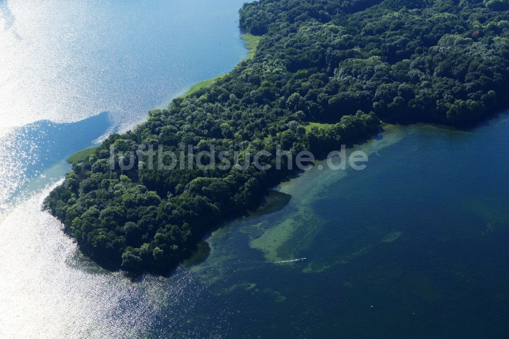 Luftaufnahme Schwerin - See- Insel auf dem Osttorfer See in Schwerin im Bundesland Mecklenburg-Vorpommern