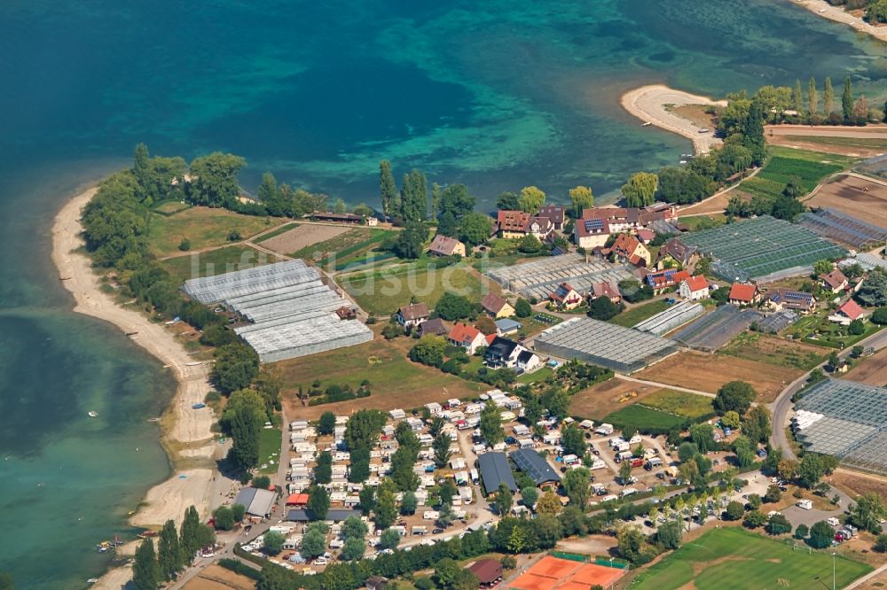 Luftbild Reichenau - See- Insel in Reichenau im Bundesland Baden-Württemberg, Deutschland