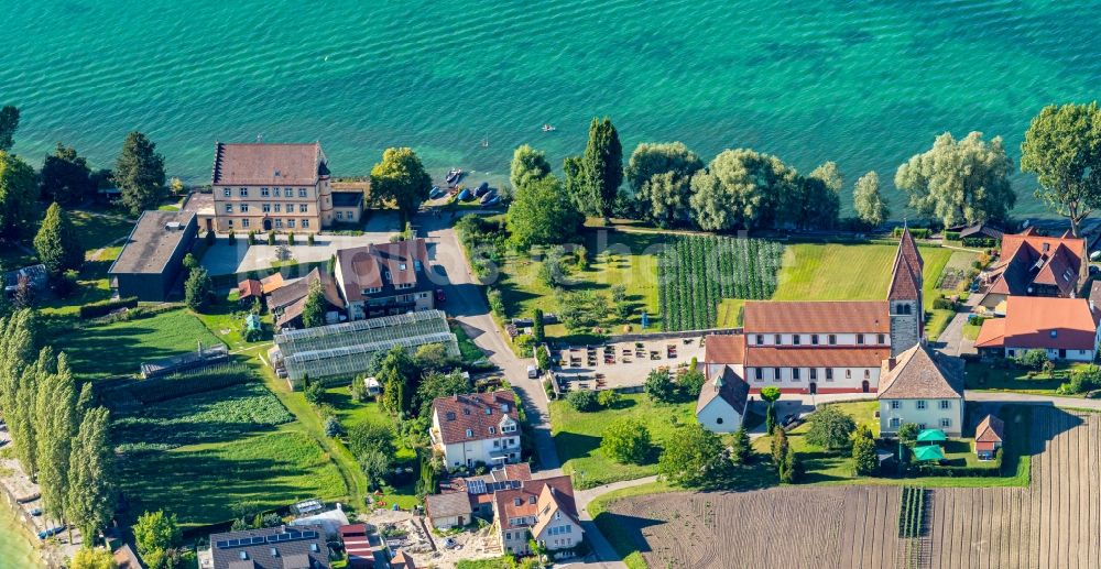 Luftaufnahme Reichenau - See- Insel in Reichenau im Bundesland Baden-Württemberg, Deutschland