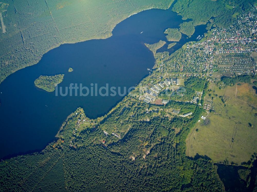 Luftbild Gosen-Neu Zittau - See- Insel auf dem Seddinsee in Gosen-Neu Zittau im Bundesland Brandenburg