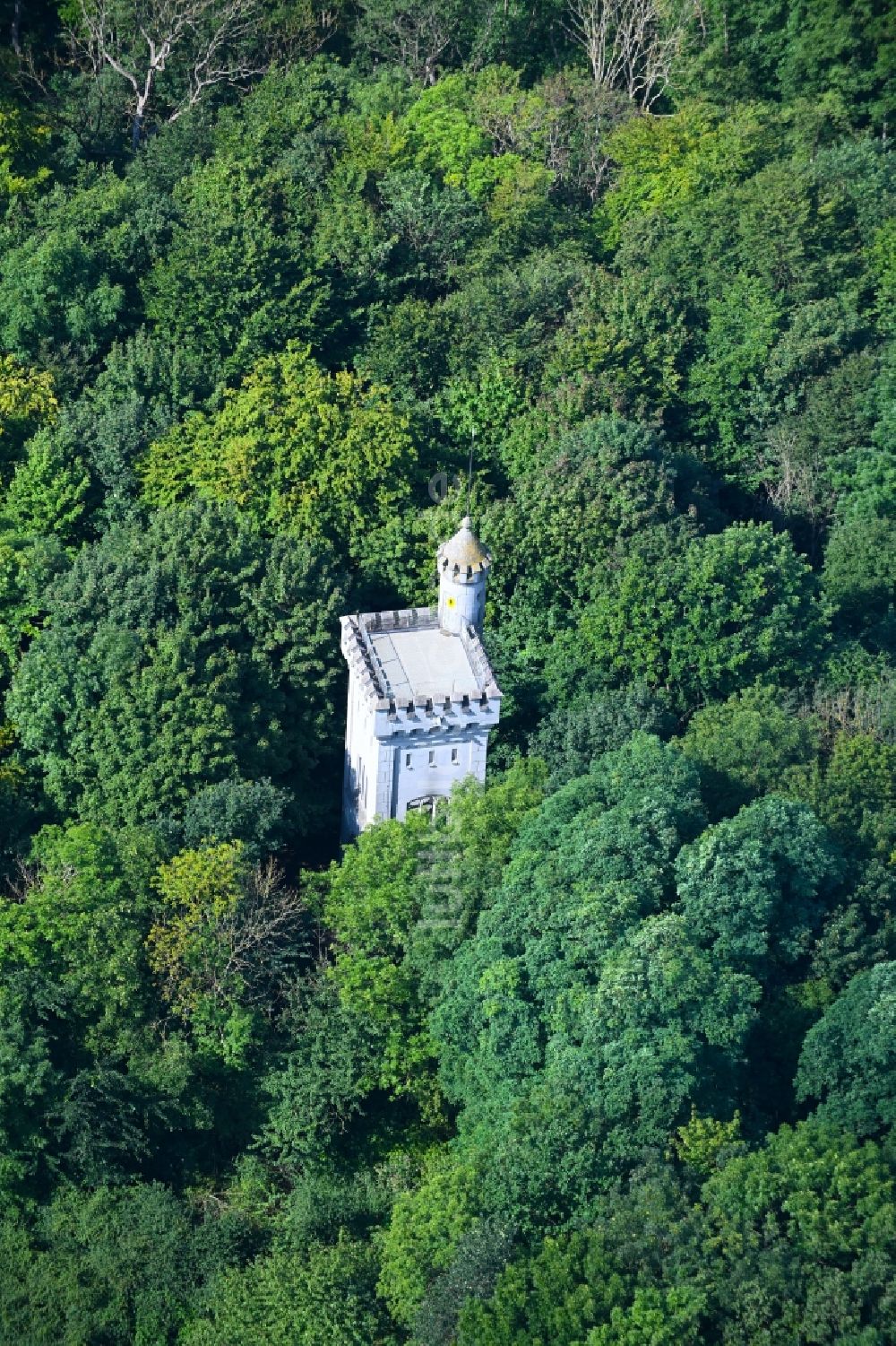 Schwerin aus der Vogelperspektive: See- Insel Zieglwerder im Innensee in Schwerin im Bundesland Mecklenburg-Vorpommern, Deutschland