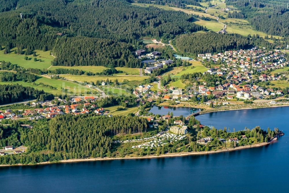 Luftbild Schluchsee - See- Uferbereichen in Schluchsee im Bundesland Baden-Württemberg, Deutschland