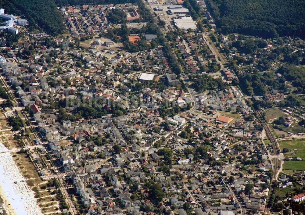 Luftbild Ahlbeck - Seebad Ahlbeck an der Küste der Ostsee auf Usedom im Bundesland Mecklenburg-Vorpommern