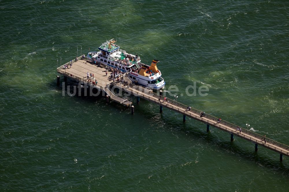 Binz aus der Vogelperspektive: Seebrücke Binz auf der Insel Rügen in Mecklenburg-Vorpommern