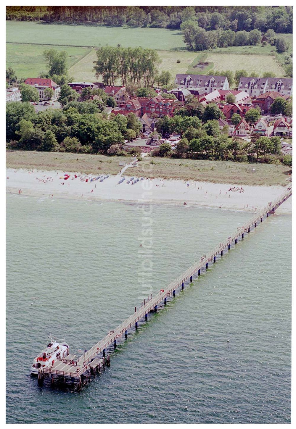 Boltenhagen / MV aus der Vogelperspektive: Seebrücke in Boltenhagen