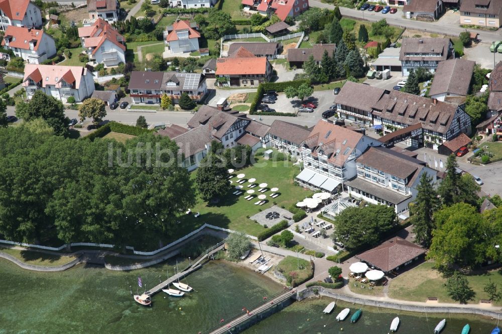 Luftbild Hemmenhofen-Gaienhofen - Seebrücke Gaienhofen Hemmenhofen im Bundesland Baden-Württemberg