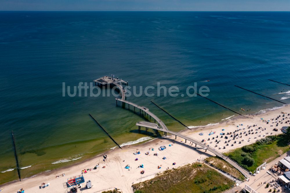 Luftaufnahme Koserow - Seebrücke in Koserow im Bundesland Mecklenburg-Vorpommern, Deutschland