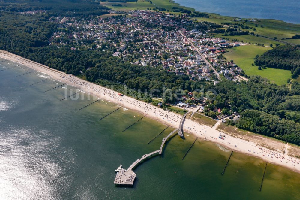 Luftbild Koserow - Seebrücke in Koserow im Bundesland Mecklenburg-Vorpommern, Deutschland