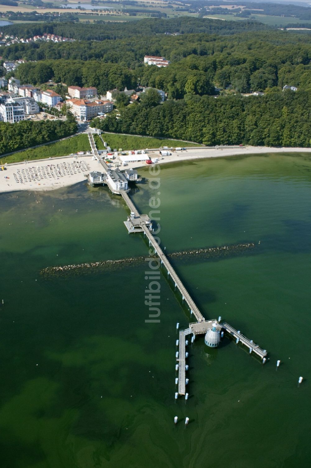 Luftaufnahme Sellin - Seebrücke in Sellin im Bundesland Mecklenburg-Vorpommern