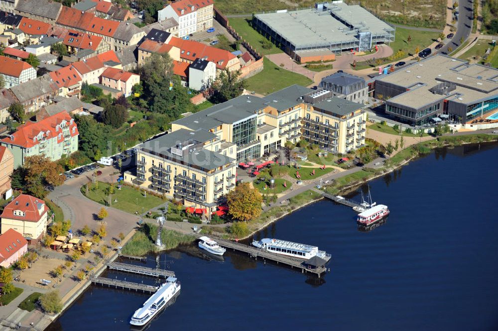 Luftbild Neuruppin - Seehotel Fontane