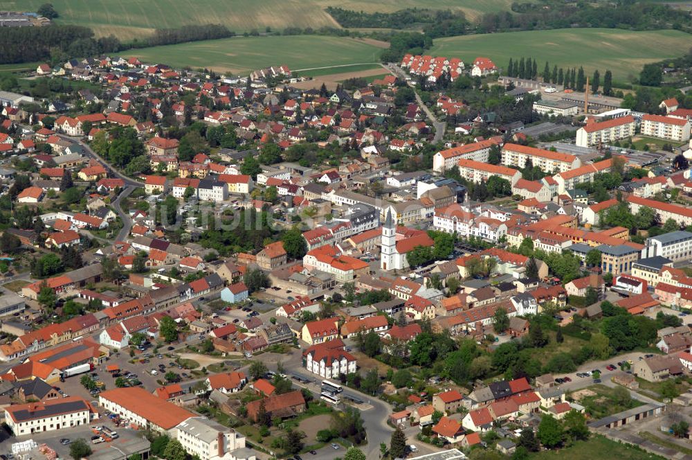 Seelow von oben - Seelow Stadtansicht