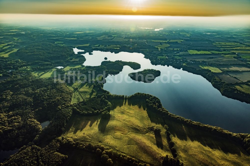 Luftbild Stocksee - Seen- Kette und Uferbereiche des Stocksees in im Bundesland Schleswig-Holstein, Deutschland