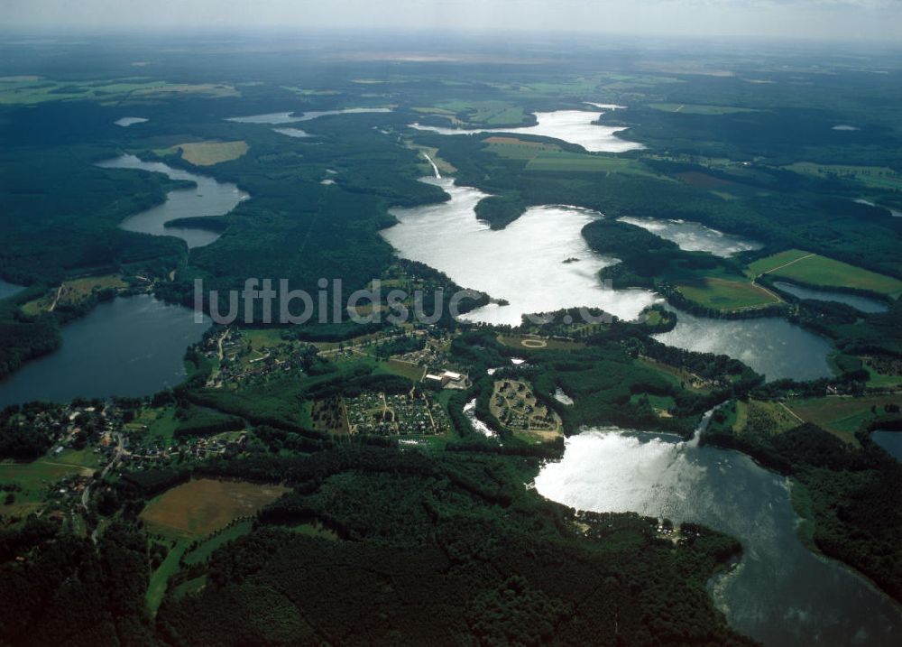 Luftbild Fürstenberg - Seenkette bei Himmelpfort