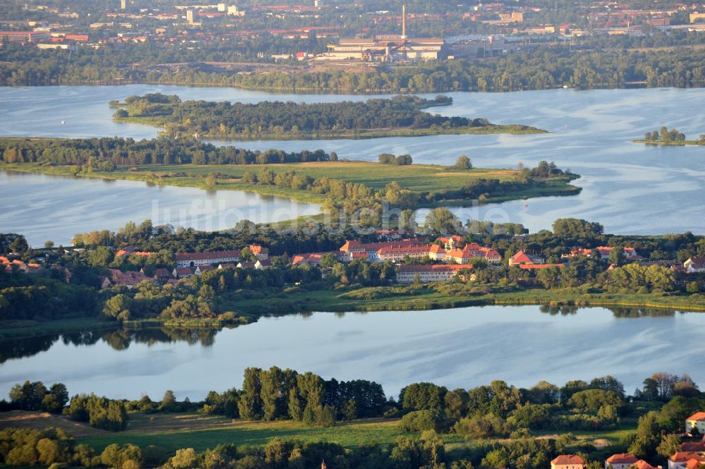 Kirchmöser aus der Vogelperspektive: Seenlandschaft an der Seenkette bei Kirchmöser