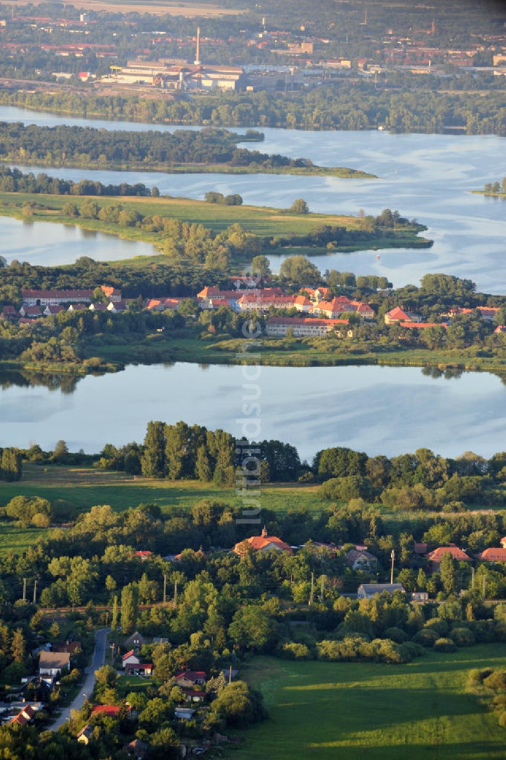 Luftaufnahme Kirchmöser - Seenlandschaft an der Seenkette bei Kirchmöser