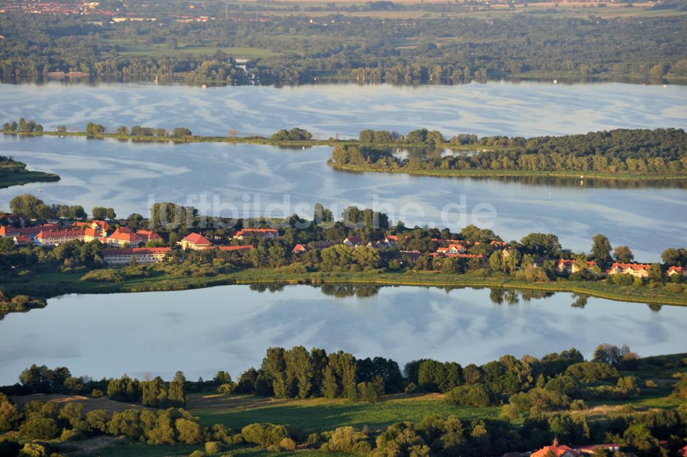 Kirchmöser von oben - Seenlandschaft an der Seenkette bei Kirchmöser