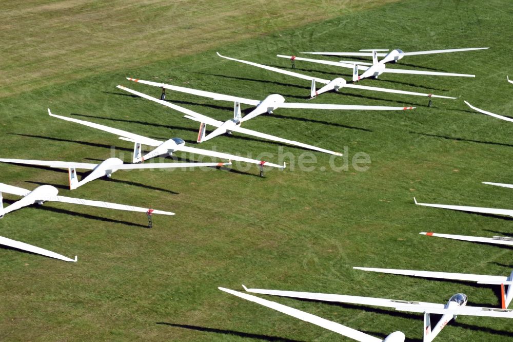 Luftbild Kamenz - Segelflug- Gelände auf dem Flugplatz in Kamenz im Bundesland Sachsen