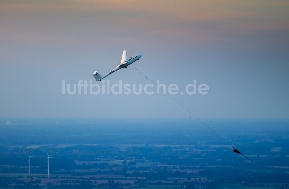 Luftbild Hamm - Segelflugzeug über Hamm im Bundesland Nordrhein-Westfalen