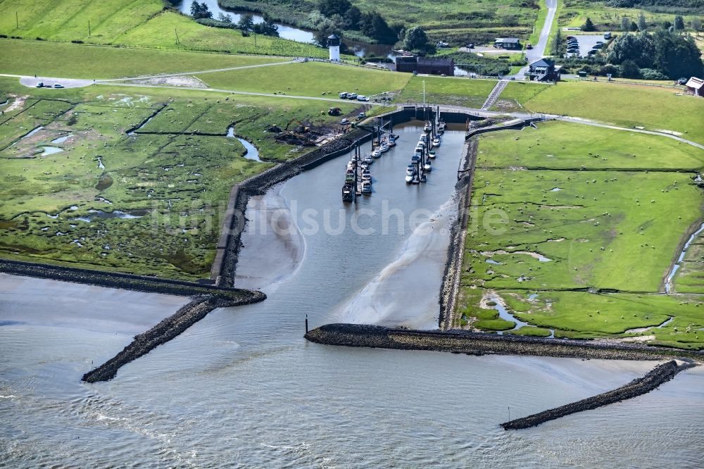 Luftbild Cuxhaven - Segelhafen Altenbruch Altenbrucher Seesportverein e.V. im Hafen in Cuxhaven im Bundesland Niedersachsen, Deutschland