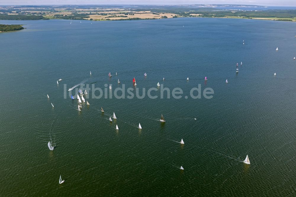 Luftbild Dorsten - Segelregatta bei Middelhagen auf der Insel Rügen in Mecklenburg-Vorpommern