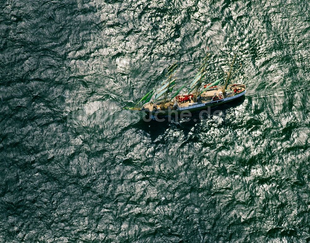 Kiel von oben - Segelschiff Alexander von Humboldt während der Kieler Woche vor Schilksee in Kiel im Bundesland Schleswig-Holstein