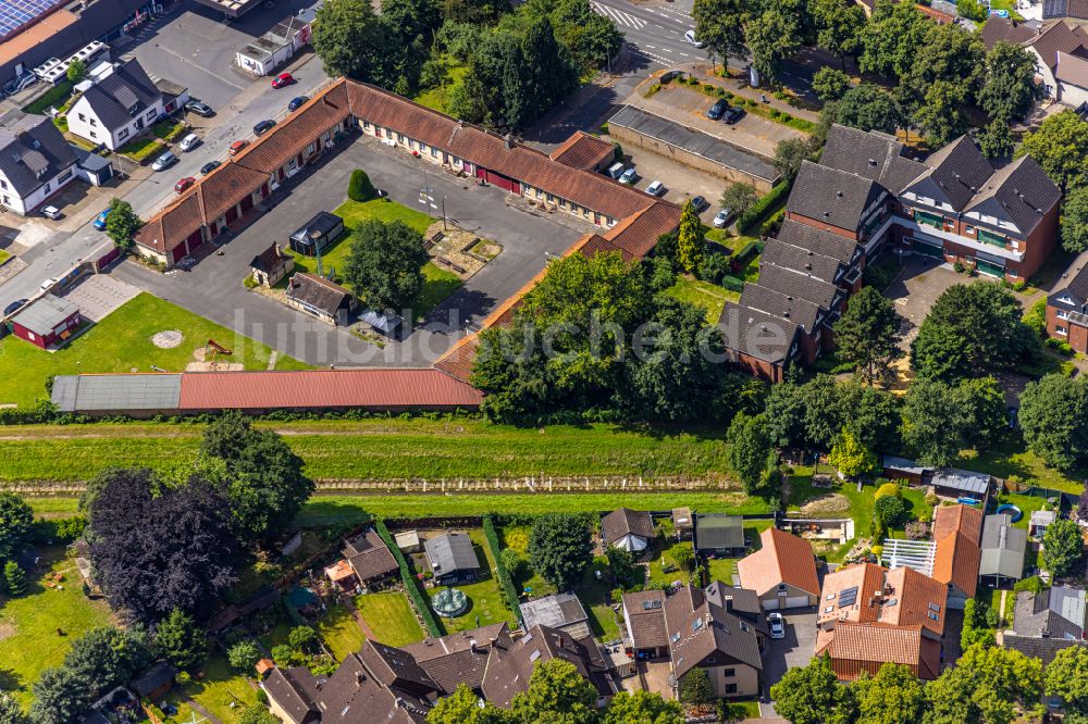 Herringen von oben - Sehenswürdigkeit Alter Bauhof Herringen in Herringen im Bundesland Nordrhein-Westfalen, Deutschland