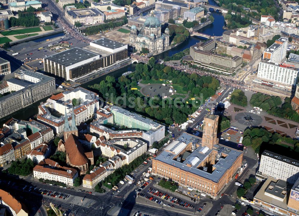 Luftbild Berlin Mitte - Sehenswürdigkeiten in Berlin-Mitte