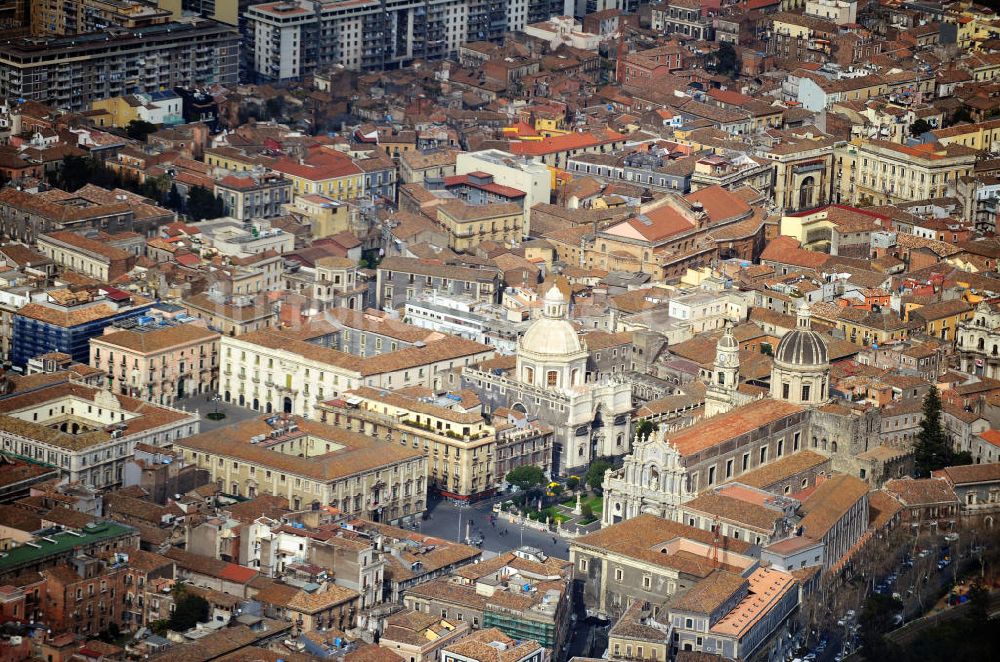 Luftbild Catania Sizilien - Sehenswürdigkeiten in Catania auf Sizilien in Italien