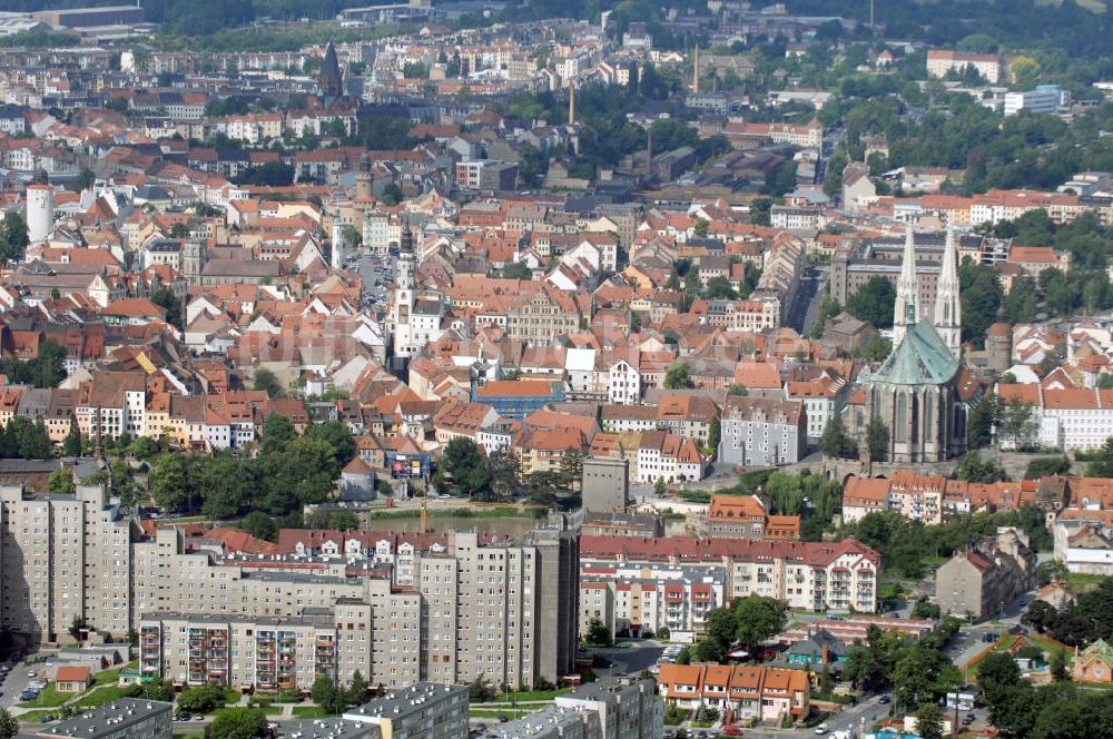 Görlitz / Zgorzelec von oben - Sehenswürdigkeiten in Zgorzelec / Görlitz