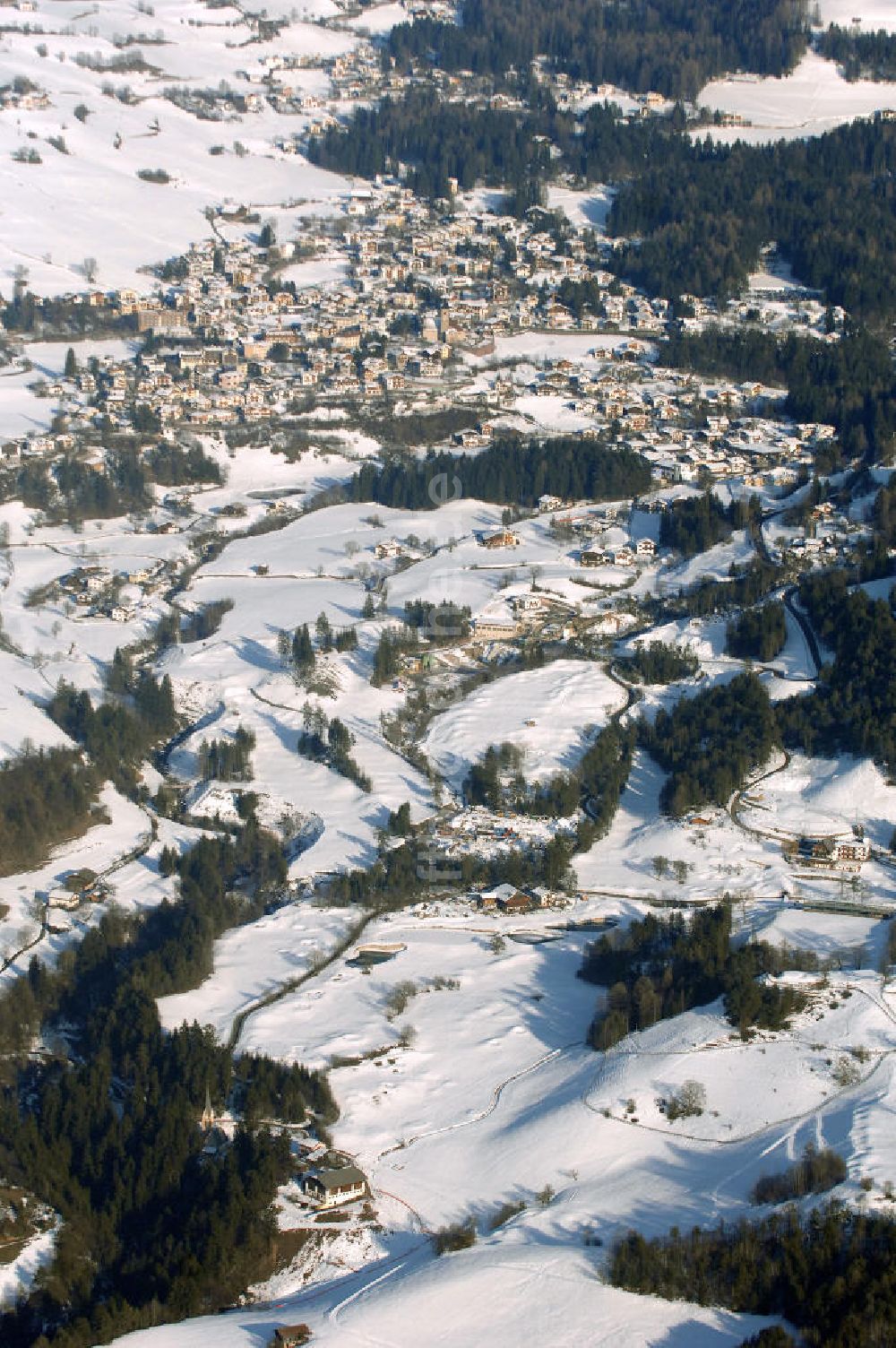 Luftaufnahme Seis - Seis am Schlern (Siusi allo Sciliar) in Kastelruth (Castelrotto) in Italien