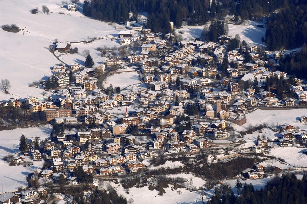 Luftbild Seis - Seis am Schlern (Siusi allo Sciliar) in Kastelruth (Castelrotto) in Italien