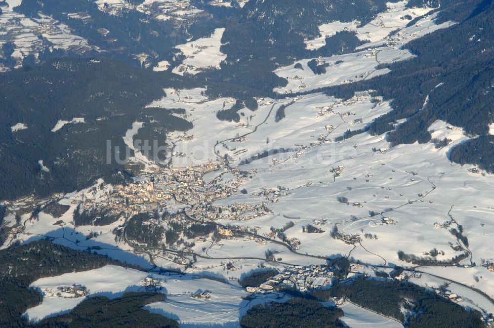 Luftbild Seis - Seis am Schlern (Siusi allo Sciliar) in Kastelruth (Castelrotto) in Italien