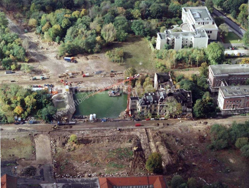 Berlin-Tiergarten aus der Vogelperspektive: Sendehaus im Tiergraten 14.10.1997