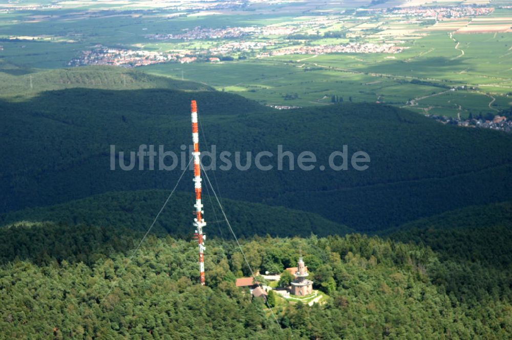 Neustadt an der Weinstrasse aus der Vogelperspektive: Sendemast bei Neustadt an der Weinstrasse