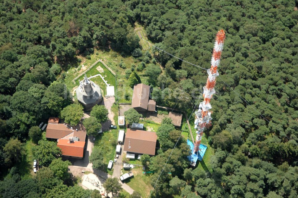 Neustadt an der Weinstrasse aus der Vogelperspektive: Sendemast bei Neustadt an der Weinstrasse