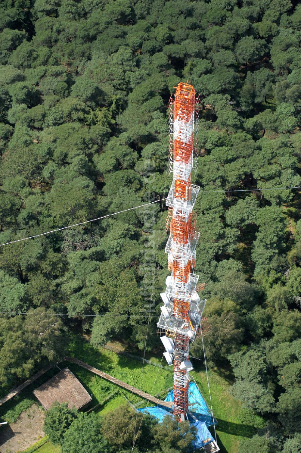 Luftbild Neustadt an der Weinstrasse - Sendemast bei Neustadt an der Weinstrasse