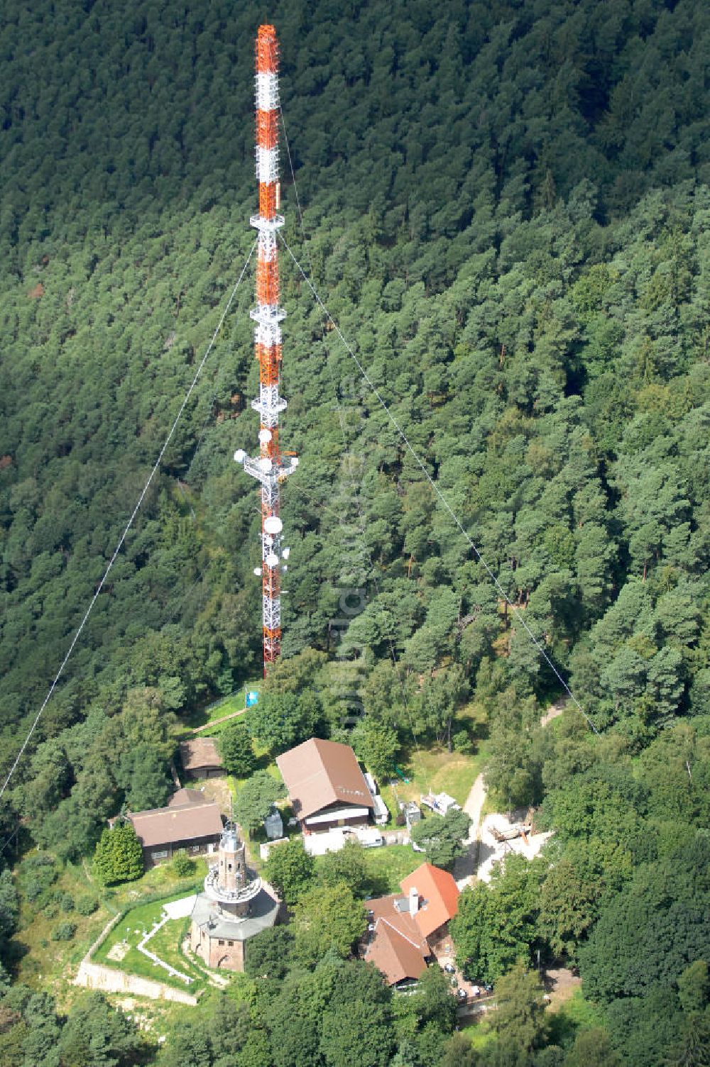 Luftbild Neustadt an der Weinstrasse - Sendemast bei Neustadt an der Weinstrasse