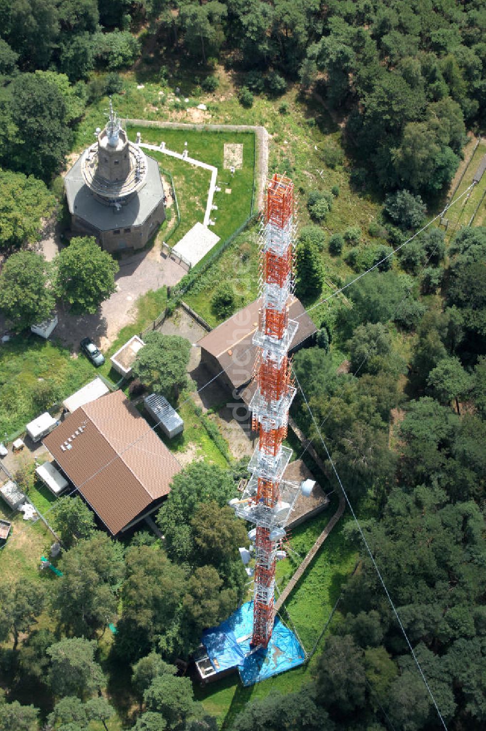 Neustadt an der Weinstrasse aus der Vogelperspektive: Sendemast bei Neustadt an der Weinstrasse