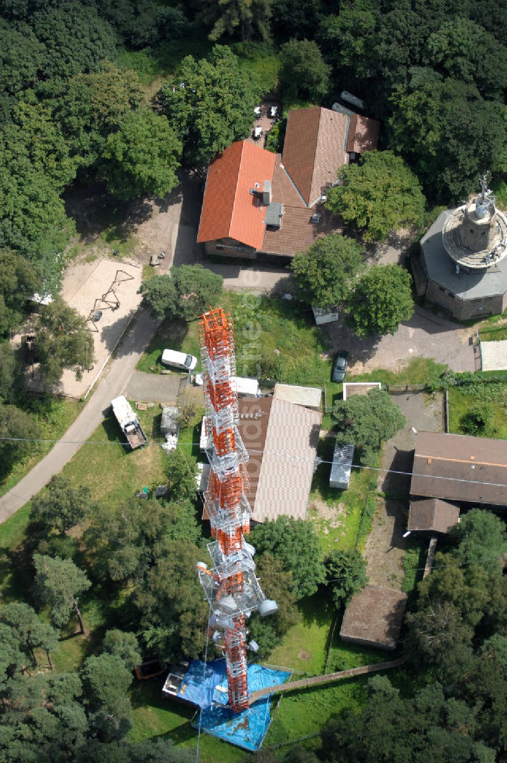 Luftaufnahme Neustadt an der Weinstrasse - Sendemast bei Neustadt an der Weinstrasse