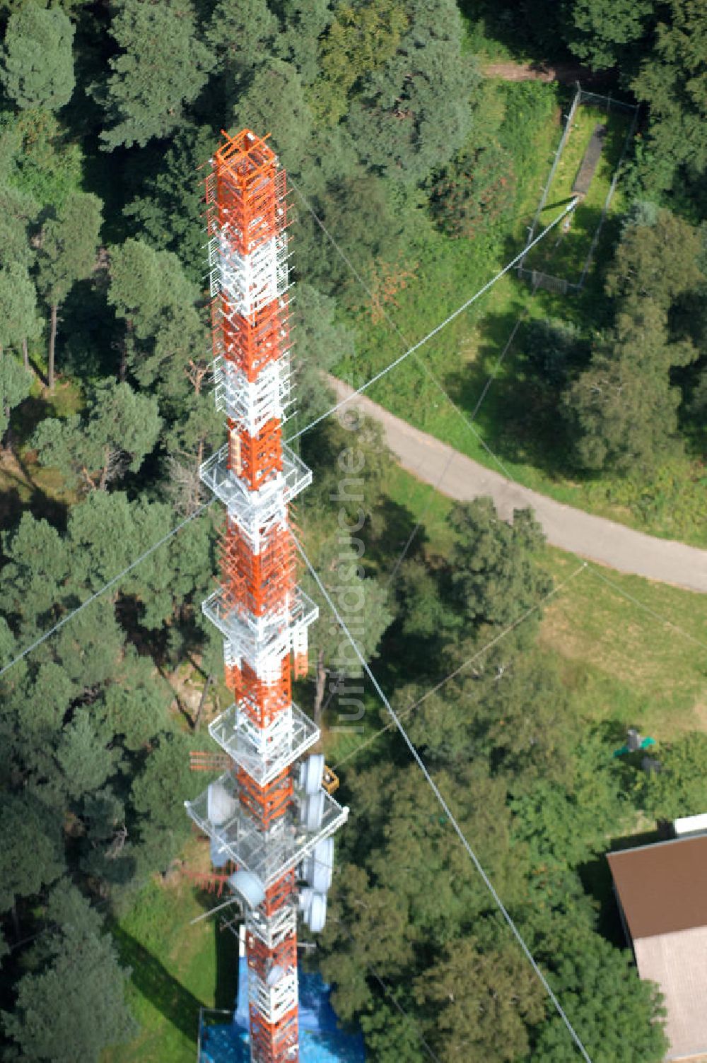 Luftbild Neustadt an der Weinstrasse - Sendemast bei Neustadt an der Weinstrasse