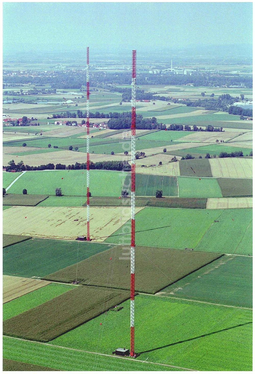 Luftbild Deggendorf - Sendemast östlich von Deggendorf