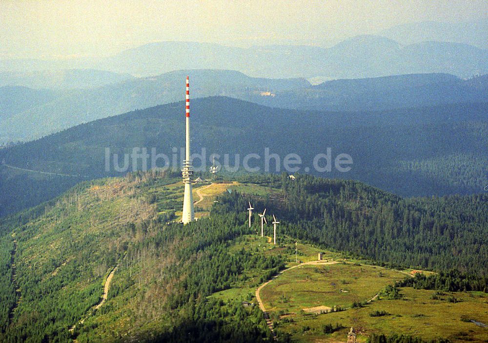 Hornisgrinde / Ortenaukreis von oben - Sender Hornisgrinde im Schwarzwald