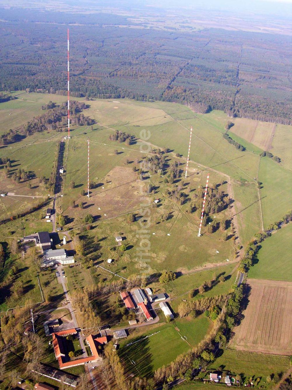 Luftaufnahme Zehlendorf - 5 Sendetürme von Zehlendorf